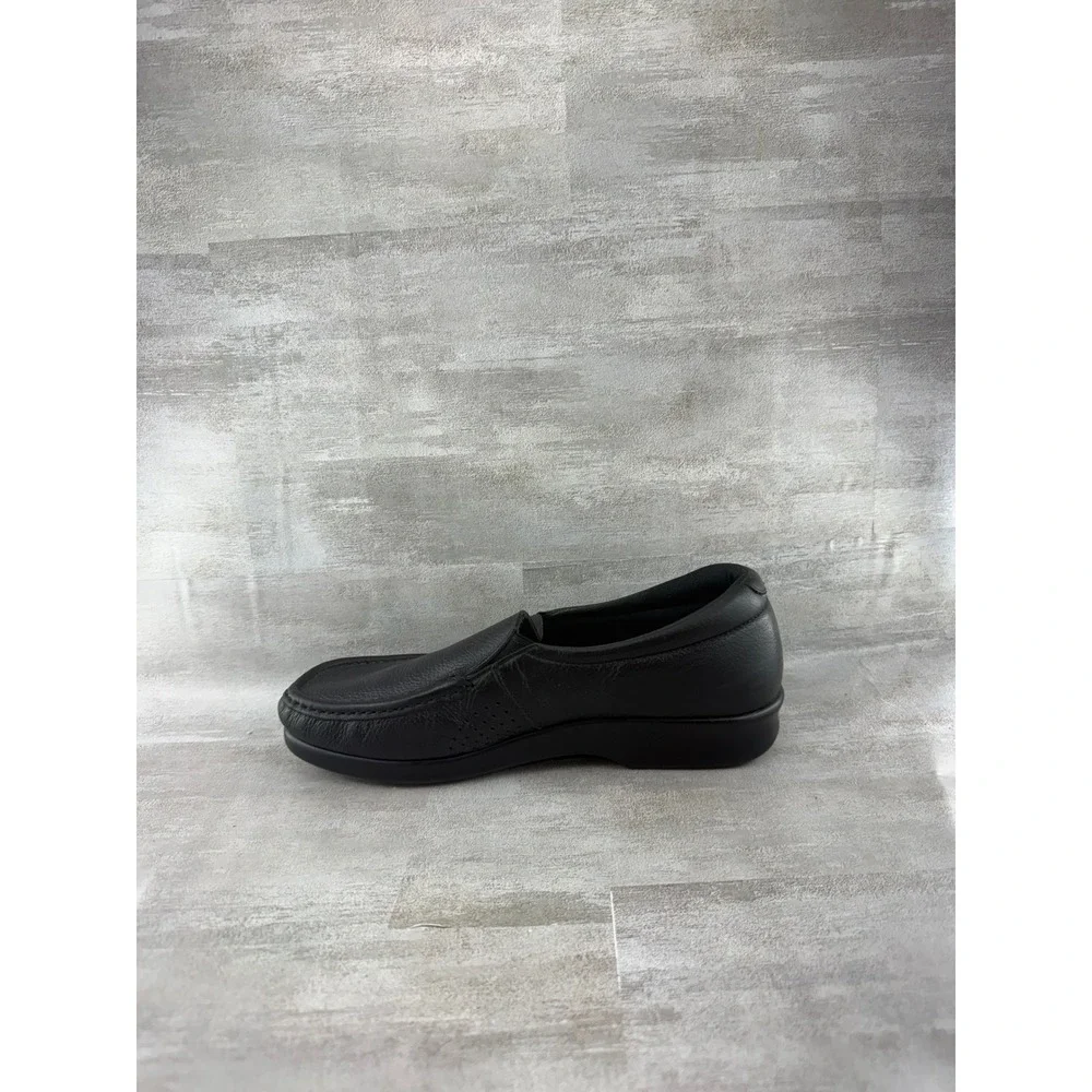 SAS Tripad Comfort Black Leather Slip On Loafers Women Sz 8.5M L2180348